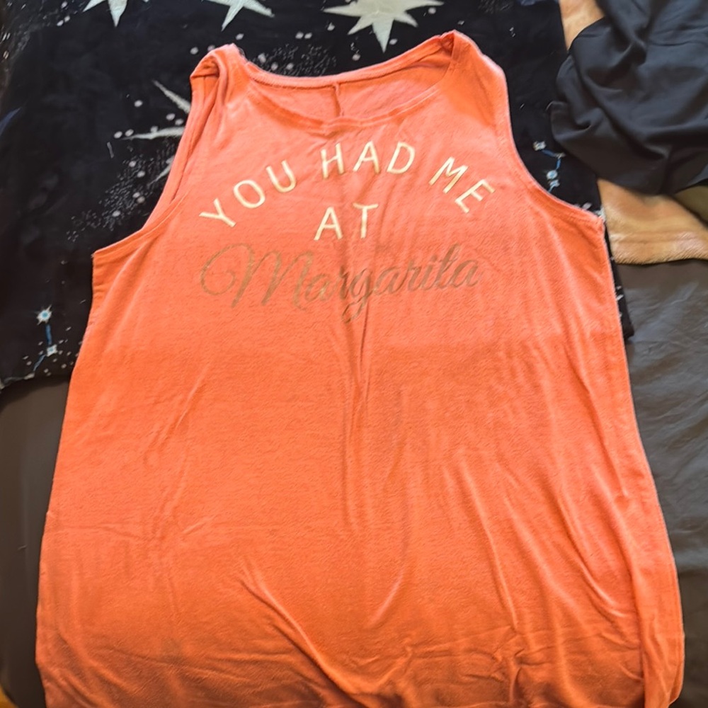 Apt. 9 Orange Sleeveless Tank Top